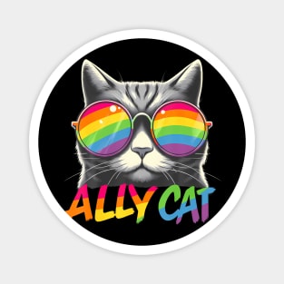 Ally Cat Transgender Trans Pride Stuff Flag Transsexual Lgbt Magnet